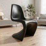 Стул Panton Black изогнутой формы от LaLume 