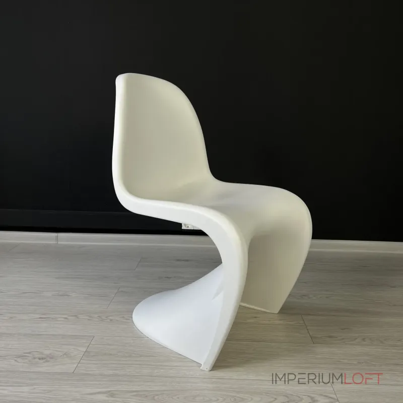 Стул Panton White изогнутой формы от LaLume Стул Panton White изогнутой формы от LaLume