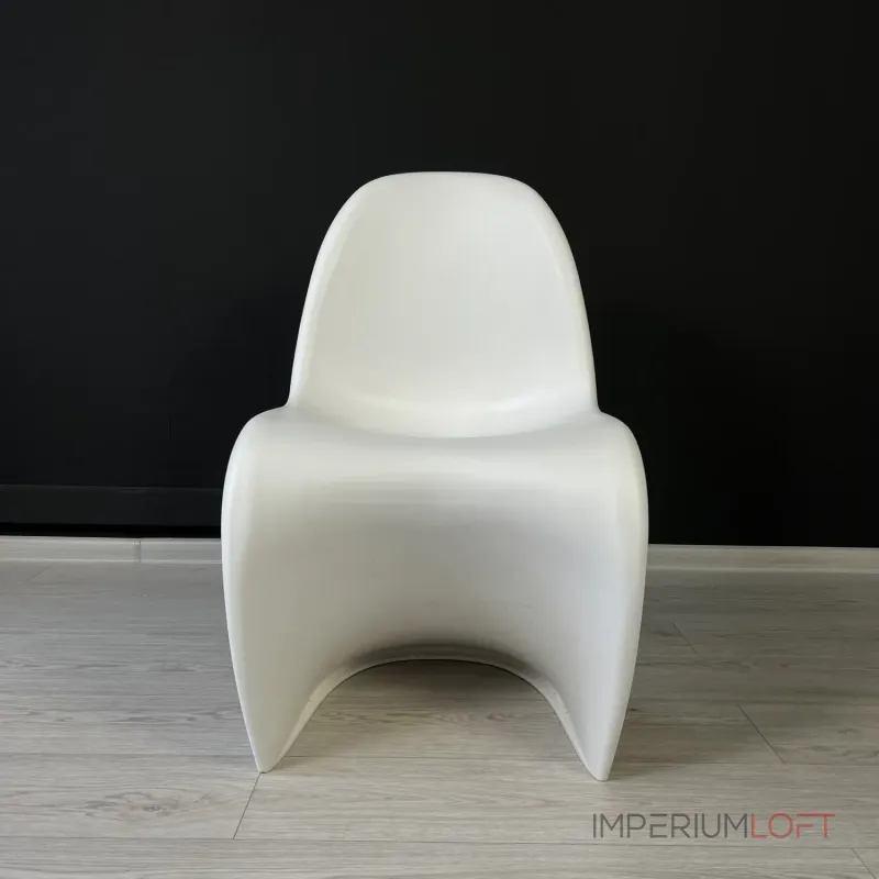 Стул Panton White изогнутой формы от LaLume Стул Panton White изогнутой формы от LaLume