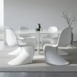 Стул Panton White изогнутой формы от LaLume 