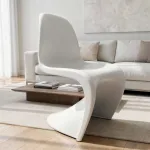 Стул Panton White изогнутой формы от LaLume 