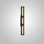 Серия светодиодных настенных светильников с удлиненным цилиндрическим плафоном и антибликовой решеткой по бокам Бра ERKER WALL H60 Black от ImperiumLoft