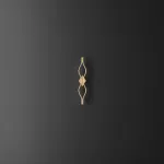 Настенный светильник из двух симметрично изогнутых контурных полос с LED подсветкой Бра JARAND H60 от ImperiumLoft