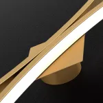 Настенный светильник из двух симметрично изогнутых контурных полос с LED подсветкой Бра JARAND H60 от ImperiumLoft