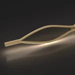 Настенный светильник из двух симметрично изогнутых контурных полос с LED подсветкой Бра JARAND H60 от ImperiumLoft