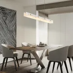 Реечный светильник из двух длинных прямоугольных мраморных пластин с LED-подсветкой JASON L150 от ImperiumLoft