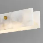 Реечный светильник из двух длинных прямоугольных мраморных пластин с LED-подсветкой JASON L150 от ImperiumLoft