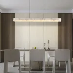 Реечный светильник из двух длинных прямоугольных мраморных пластин с LED-подсветкой JASON L150 от ImperiumLoft