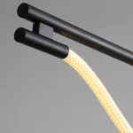 Cерия реечных светильников из латуни с оптическим силикагелем и гибким плетеным волокном GLORIFY OPTIC LUX LONG L120 Black от ImperiumLoft