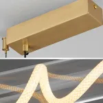 Серия реечных светильников с гибким световым шнуром в оплетке внутри прозрачного цилиндрического плафона GLORIFY OPTIC L150 от ImperiumLoft