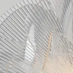 Реечный светильник с декором из прозрачного акрила в виде стилизованных лепестков с LED подсветкой по всей длине TIAS LONG от ImperiumLoft