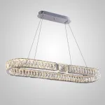 Светодиодный удлиненный овальный светильник с рассеивателями из хрусталя SYLVEST LONG L100 от ImperiumLoft