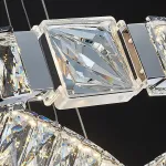 Светодиодный удлиненный овальный светильник с рассеивателями из хрусталя SYLVEST LONG L100 от ImperiumLoft