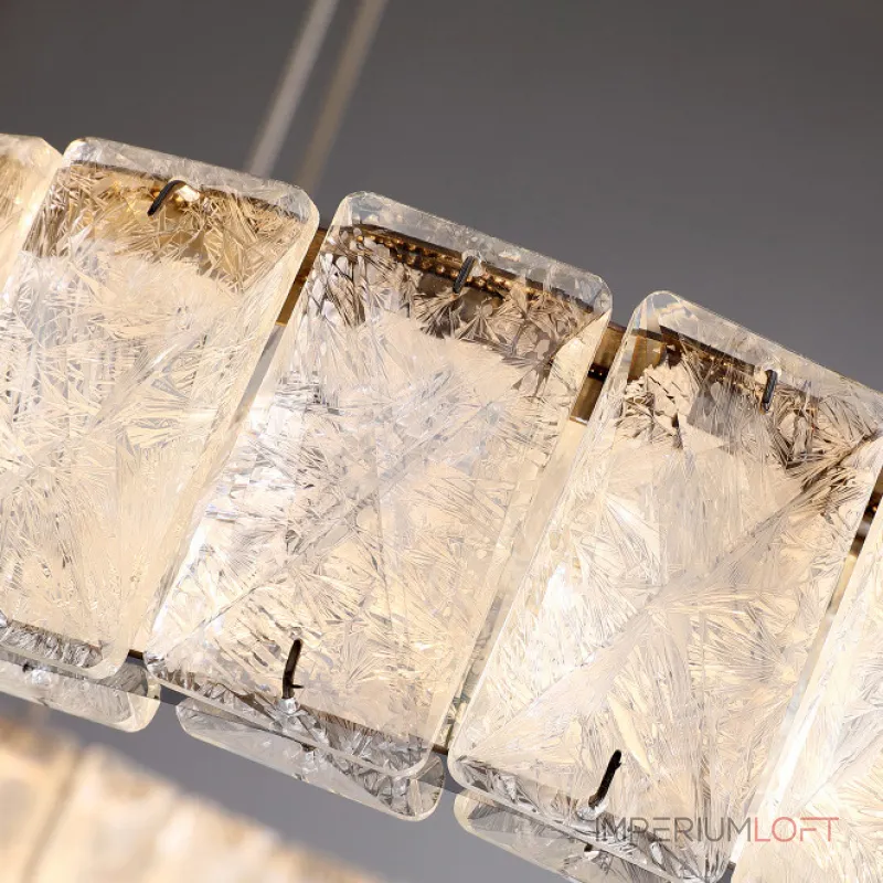 Серия светодиодных люстр с декором из хрустальных пластин с морозным узором на кольцевом корпусе INGVALD R3 D40+60+80 от ImperiumLoft Серия светодиодных люстр с декором из хрустальных пластин с морозным узором на кольцевом корпусе INGVALD R3 D40+60+80 от ImperiumLoft