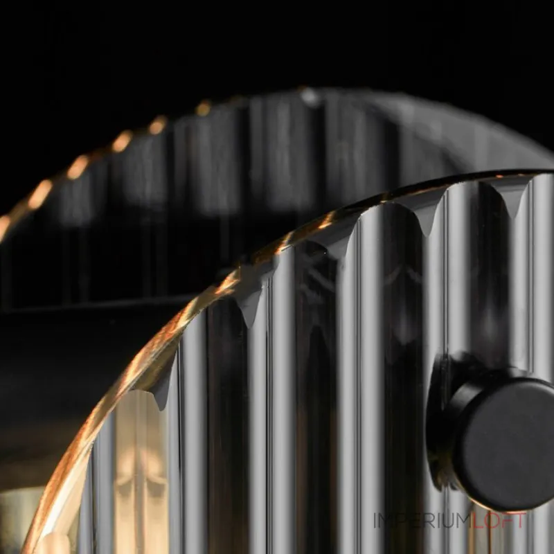 Серия светодиодных люстр с дисковидными рассеивателями из рельефного стекла разного размера на кольцевом каркасе RUTGER R D80 Black от ImperiumLoft Серия светодиодных люстр с дисковидными рассеивателями из рельефного стекла разного размера на кольцевом каркасе RUTGER R D80 Black от ImperiumLoft