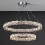 Серия светодиодных кольцевых люстр с рассеивателями из хрусталя ERHARD D60+80 от ImperiumLoft