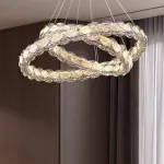 Серия светодиодных кольцевых люстр с рассеивателями из хрусталя ERHARD D80 от ImperiumLoft