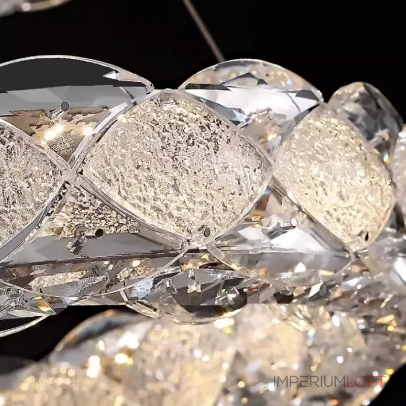 Серия светодиодных кольцевых люстр с рассеивателями из хрусталя ERHARD D80 от ImperiumLoft