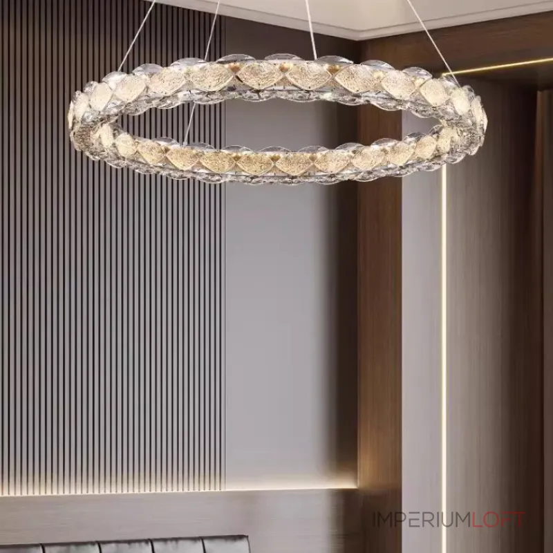 Серия светодиодных кольцевых люстр с рассеивателями из хрусталя ERHARD D80 от ImperiumLoft