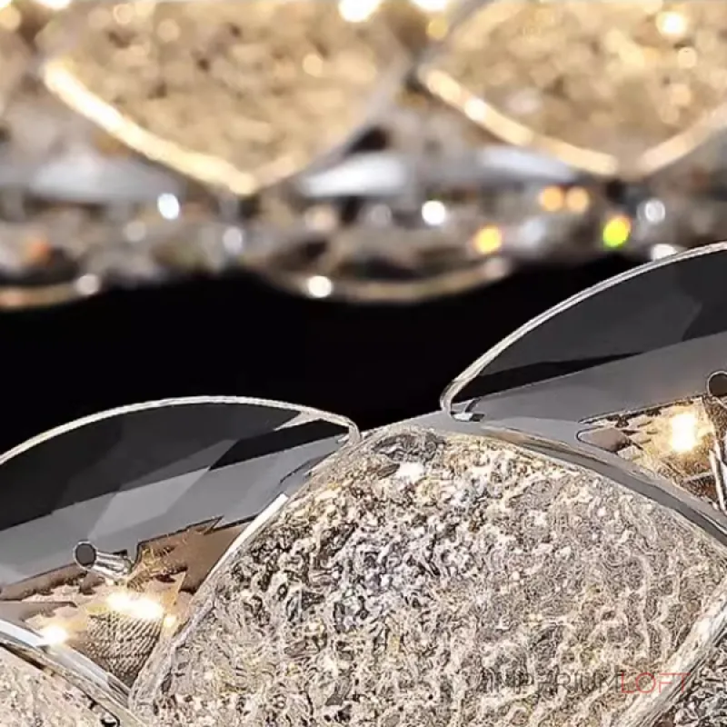 Серия светодиодных кольцевых люстр с рассеивателями из хрусталя ERHARD D80 от ImperiumLoft