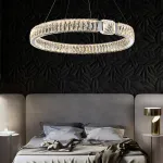 Серия светодиодных кольцевых люстр с рассеивателями из хрусталя SYLVEST D50+80 от ImperiumLoft