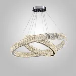 Серия светодиодных кольцевых люстр с рассеивателями из хрусталя SYLVEST D40+60 от ImperiumLoft