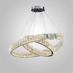 Серия светодиодных кольцевых люстр с рассеивателями из хрусталя SYLVEST D50+80 от ImperiumLoft