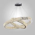 Серия светодиодных кольцевых люстр с рассеивателями из хрусталя SYLVEST D80+100 от ImperiumLoft