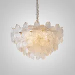 Серия люстр с цветочным декором из прозрачного или градиентно окрашенного стекла ручной работы TOTTI CH Transparent от ImperiumLoft