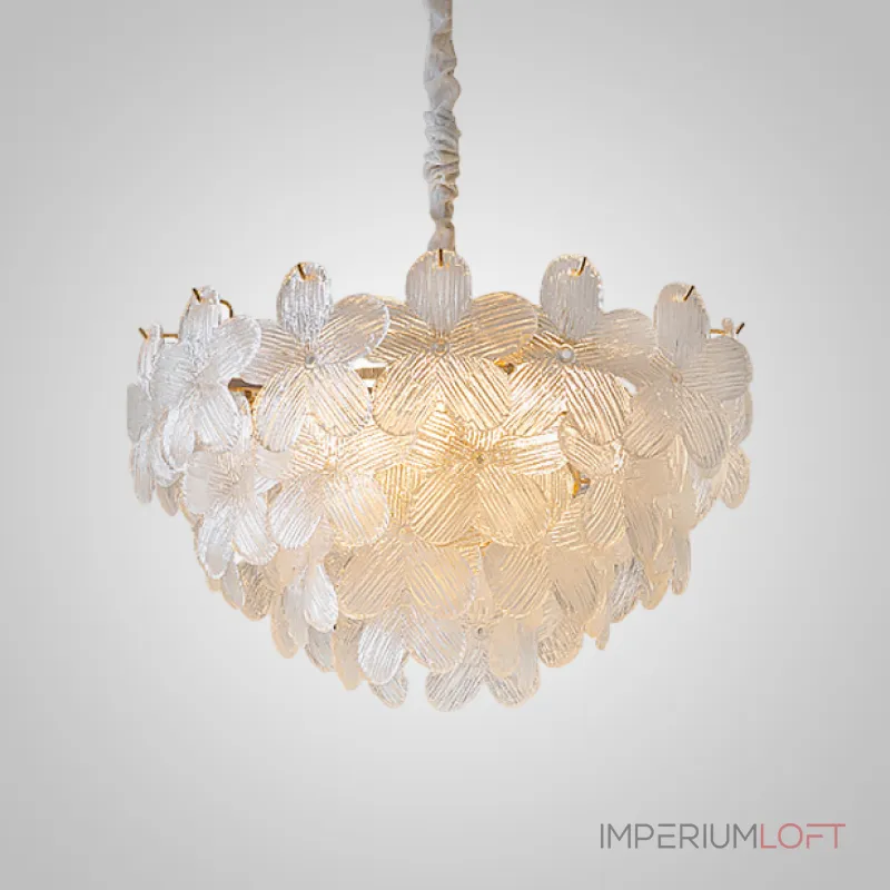 Серия люстр с цветочным декором из прозрачного или градиентно окрашенного стекла ручной работы TOTTI CH Transparent от ImperiumLoft Серия люстр с цветочным декором из прозрачного или градиентно окрашенного стекла ручной работы TOTTI CH Transparent от ImperiumLoft