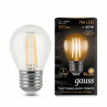 Лампа светодиодная Gauss 1058 E27 7Вт 2700K 105802107 от ImperiumLoft