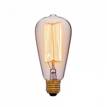 Лампа накаливания Sun Lumen ST64 E27 40Вт 2200K 051-910 Лампа накаливания Sun Lumen ST64 E27 40Вт 2200K 051-910