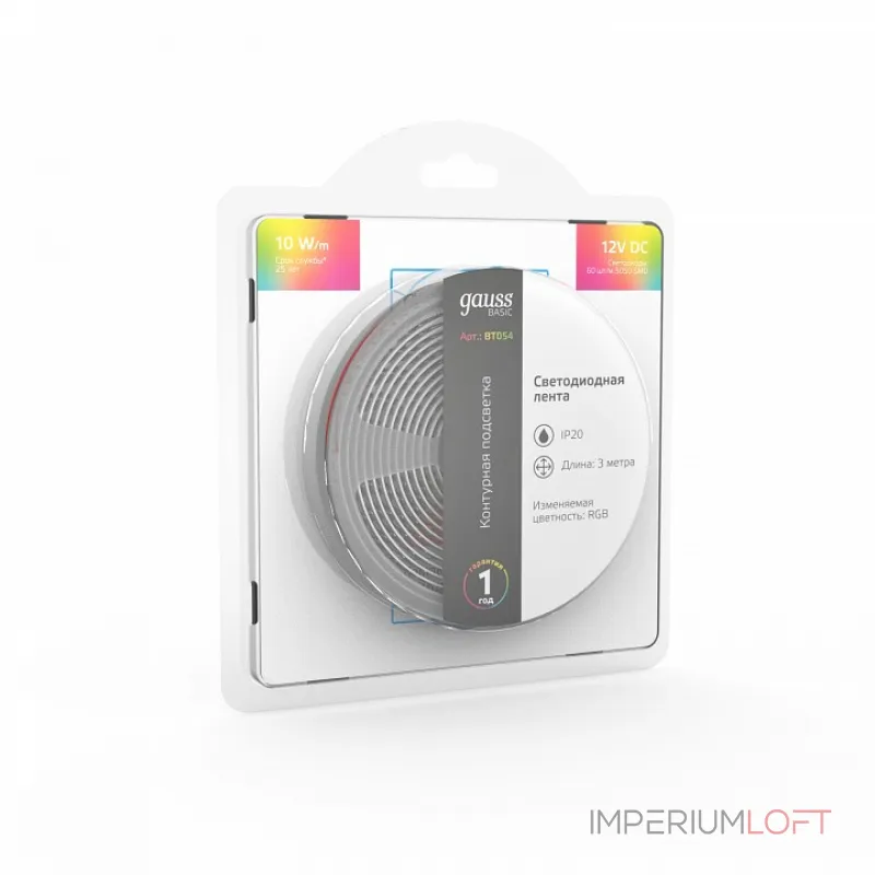 Лента светодиодная Gauss Basic BT054 от ImperiumLoft Лента светодиодная Gauss Basic BT054 от ImperiumLoft