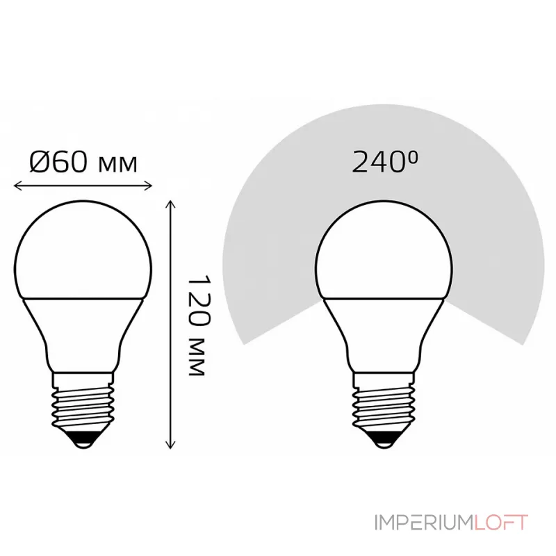 Лампа светодиодная Gauss 23215 E27 15Вт 3000K 23215 от ImperiumLoft Лампа светодиодная Gauss 23215 E27 15Вт 3000K 23215 от ImperiumLoft