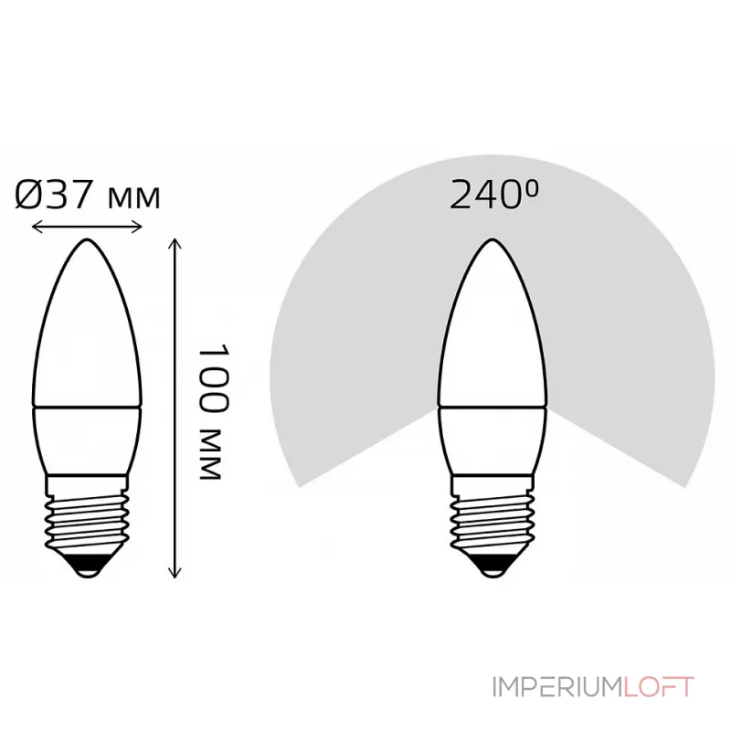 Лампа светодиодная Gauss Led Elementary Candle E27 6Вт 3000K 33216 от ImperiumLoft Лампа светодиодная Gauss Led Elementary Candle E27 6Вт 3000K 33216 от ImperiumLoft