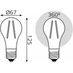 Лампа светодиодная Gauss Filament E27 22Вт 4100K 102902222 от ImperiumLoft