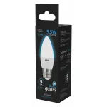 Лампа светодиодная Gauss Свеча E27 9.5Вт 6500K 103102310 от ImperiumLoft