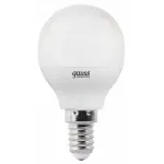 Лампа светодиодная Gauss LED Elementary Globe E14 6Вт 4100K 53126 Цвет арматуры белый Цвет плафонов белый от ImperiumLoft