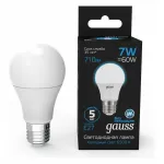 Лампа светодиодная Gauss E27 7Вт 6500K 102502307 от ImperiumLoft