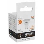 Лампа светодиодная Gauss Софит GU10 7Вт 3000K 13617 от ImperiumLoft
