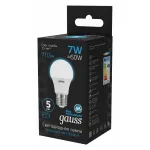 Лампа светодиодная Gauss E27 7Вт 6500K 102502307 от ImperiumLoft