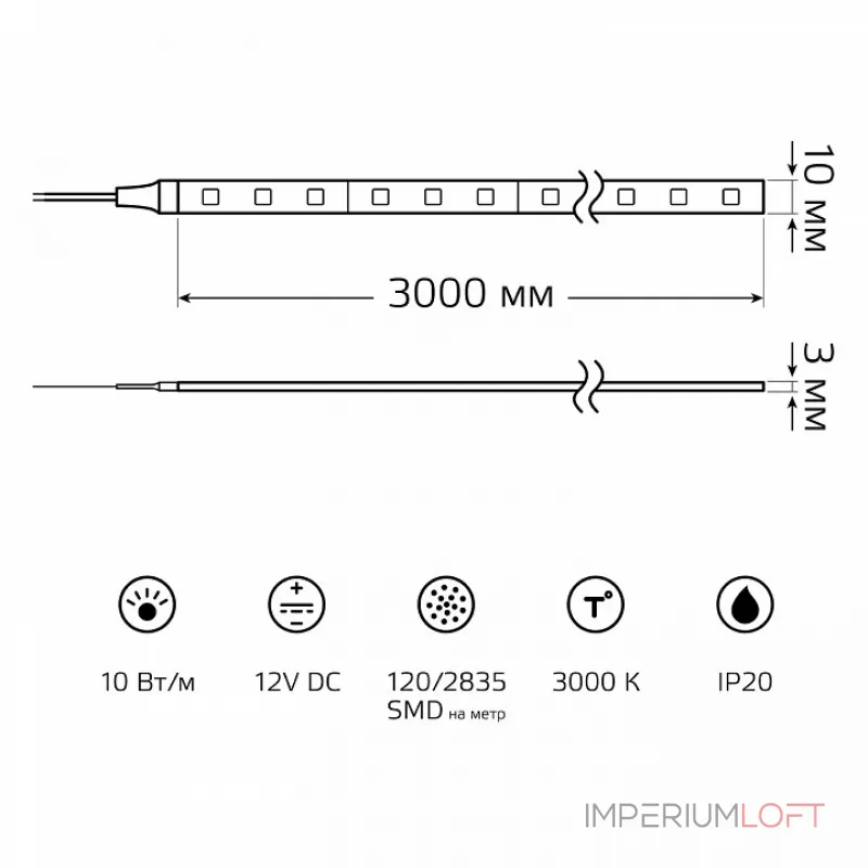Лента светодиодная Gauss Basic BT036 от ImperiumLoft