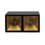 Накладной светодиодный светильник Ledron KUBING 2 Black-Gold от ImperiumLoft