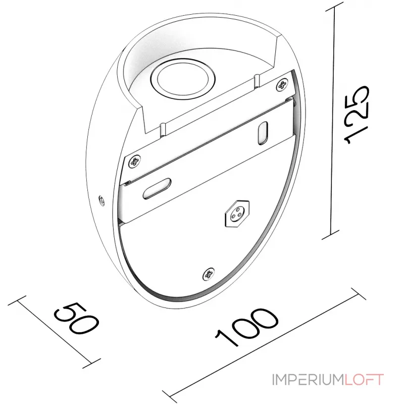 Светодиодное бра Ledron WWF1106 White от ImperiumLoft