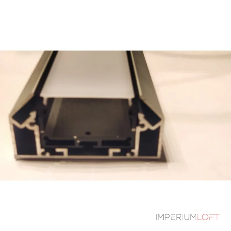 Профиль для светодиодной ленты под натяжной потолок LeDron АВД-4662 Black от ImperiumLoft Профиль для светодиодной ленты под натяжной потолок LeDron АВД-4662 Black от ImperiumLoft
