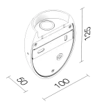 Светодиодное бра Ledron WWF1106 Black от ImperiumLoft