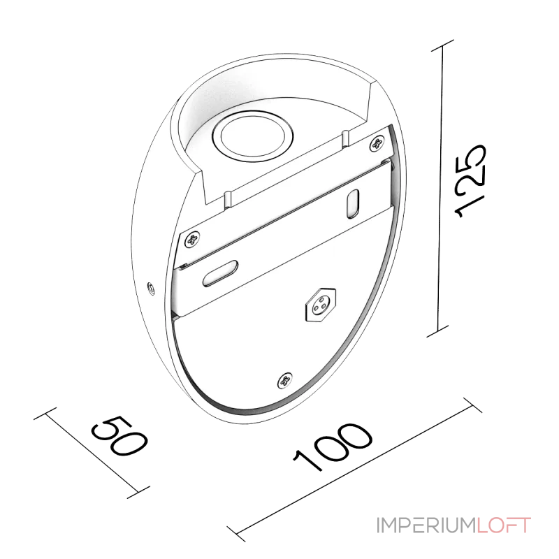 Светодиодное бра Ledron WWF1106 Black от ImperiumLoft