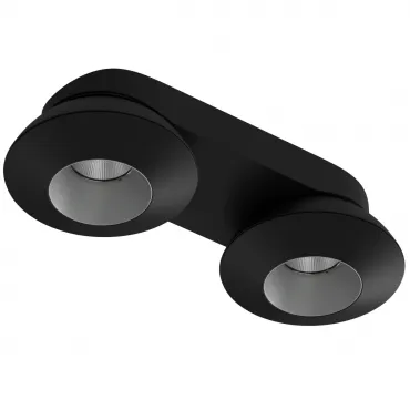 Накладной поворотный светодиодный светильник Ledron KRIS SLIM 2 Black-Grey