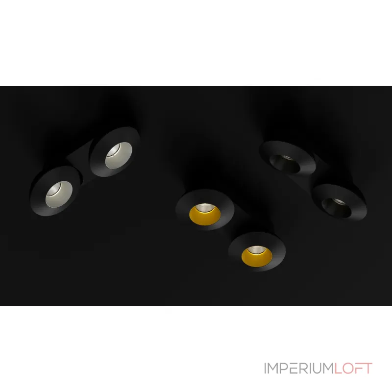 Накладной светодиодный светильник Ledron KRIS SLIM 2 Black-Grey от ImperiumLoft