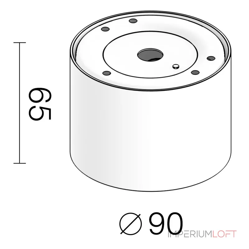 Накладной светодиодный светильник LeDron LXS0812-8W 3000K от ImperiumLoft Накладной светодиодный светильник LeDron LXS0812-8W 3000K от ImperiumLoft
